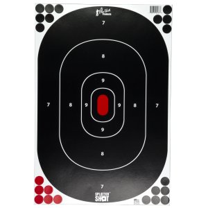 Pro-Shot Silhouette Target 12 x 17 Peel & Stick Bright Green 5-Pack