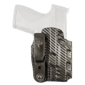 DeSantis 219KJX7Z0 Slim-Tuk IWB Holster, Ambidextrous, Carbon Fiber/Blue