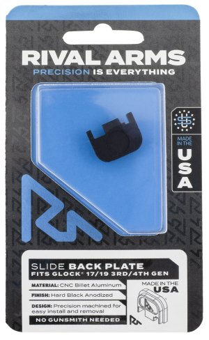 Rival Arms RA43G001A Slide Cover Plate Glock 17 19 Black Anodized
