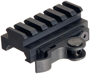 AimShot MT61172 Picatinny Quick Release Mount Black Anodized 15mm Rise