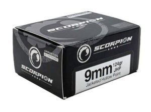 Scorpion 9MM Luger 124GR JHP 20RD