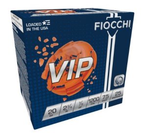 Fiocchi 20VIP75 20 Gauge 2.75 In 7rd 7.5 Shot 7/8oz 1200fps