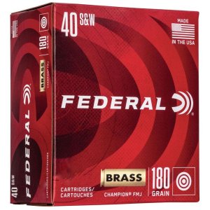 Federal Cartridge Co. C40180A400 .40 S&W 180gr FMJ 400 Rounds Handgun