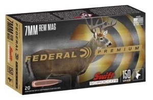 Federal Premium P7RSS1 7mm Rem Mag 150gr Swift Scirocco 20 Rounds