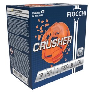 Fiocchi 12CRSR8 Crusher 12GA 2.75" 1oz #8 1300FPS 250RD Case