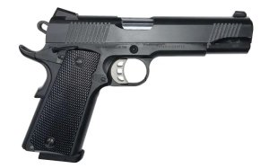 Tisas 1911 Duty Full-Size Pistol, .45 ACP, 5" Barrel, Black Cerakote, Rail