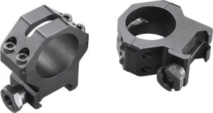 Weaver WV1019 Four Hole Skeleton Rings 1 Inch High Matte Black