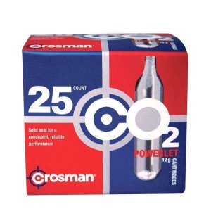 Crosman 12g CO2 Powerlet Cartridge 25/pack