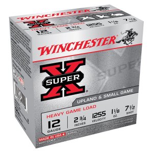 Winchester Super-X 12GA 2.75" 1255F 1-1/8OZ #7.5 250RD - Game Loads for Upland Birds