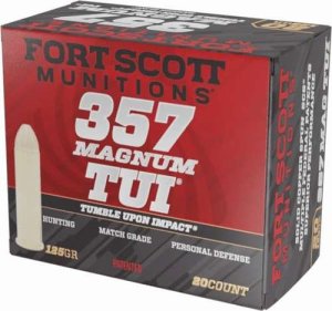 Fort Scott Munitions Pistol Ammo 357 mag 125 gr. TUI 20 rd.