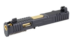Zaffiri Precision Glock 19 Gen5 Chunk Ported Slide Black/Gold