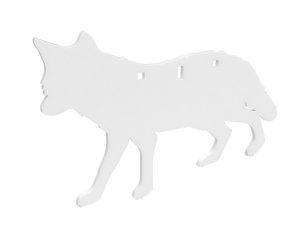 Birchwood Casey BC-47711 AR500 3/8" Coyote Silhouette Target 21" White