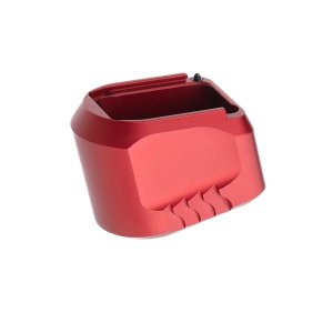 Tyrant CNC TDMPMAGEXFSRED 5RD Magazine Extension Red Aluminum