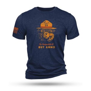 Nine Line 2A Bear Navy Triblend T-Shirt 3XL
