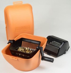 Lyman 7631326 Turbo Media Separator, Crank Operated, 5 lbs, Orange