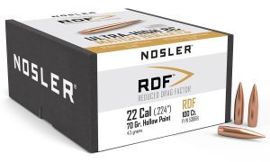Nosler RDF Competition 22 Cal .224 70 gr HPBT 100 Per Box 53066
