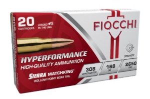Fiocchi 308Win 168gr HPBT Match King Ammo