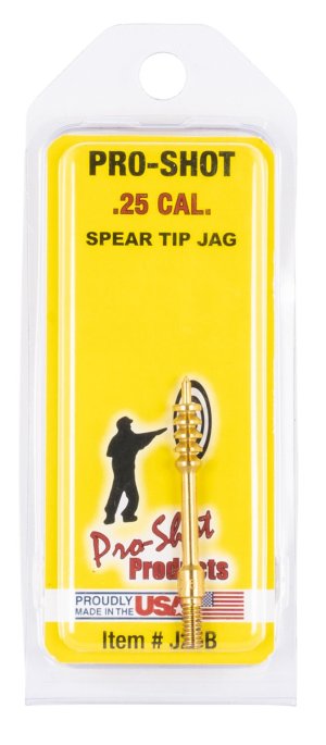 Pro-Shot Benchrest Quality Spear-Tip Brass Jag (8/32 Thread) .25 cal