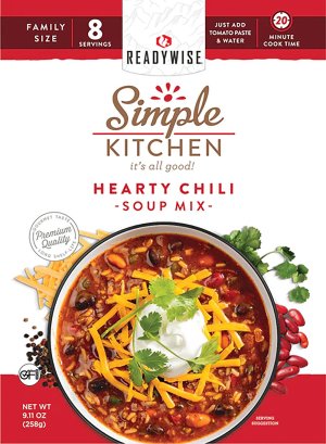 ReadyWise RWSK05064 Simple Kitchen Hearty Chili 8 Servings, 6-Pack
