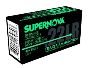 Piney Mountain PMSN22LRG 22LR Green Tracer Ammo 40gr LRN 50 Rounds