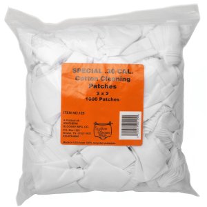 Southern Bloomer .30 Caliber Cotton Cleaning Patches, 2" x 2", 1000 Pack