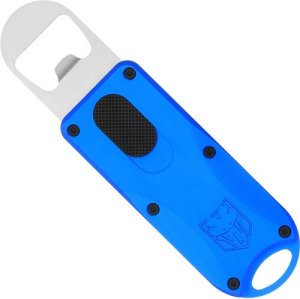 CobraTec CTOTFBOBLU OTF Bottle Opener Blue Aluminum/Stainless Steel