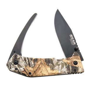 Bear & Son 61522 5" Double Blade Gut & Skinner Black Blade