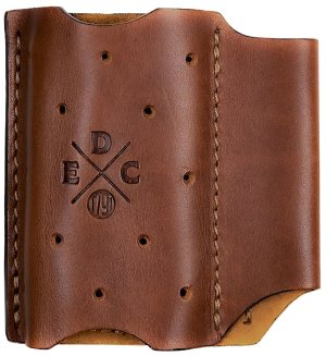 1791 Gunleather ACDUOCHNA EDC Chestnut Leather Ambidextrous Belt Clip