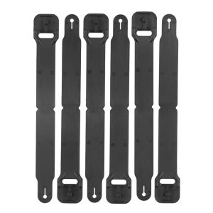 High SPEED GEAR CLIP LONG PACK OF 6 BLACK