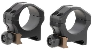 Christensen Arms PRSR-X2 1 in Low Scope Rings Black Aluminum 4-Screw