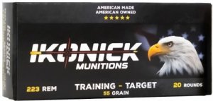 IKONICK USA Premium Range .223Rem 55GR 20RD Box 500RD Case