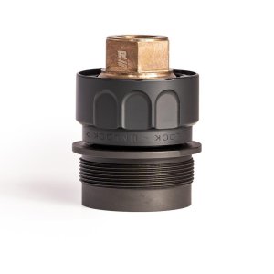 Rugged Suppressors RUM001 Stainless Steel Universal Mount 1.375x24 Black