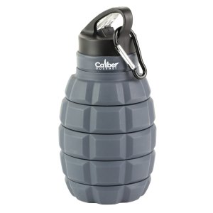 Caliber Gourmet CBG-TMS-GRENADE Silicone Collapsible Grenade Water Bottle