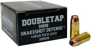 DoubleTap 9MMSS20 Snake Shot 9mm Ammo 20/Box 50/Case Brass