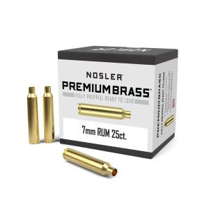 Nosler 10188 7mm Remington SAUM Unprimed Brass Cartridge Cases 25ct