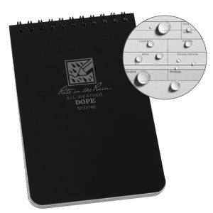 Rite in the Rain DOPE Logbook Waterproof All-Weather Shooting Log