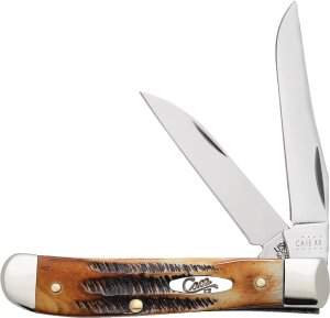 CASE & SON 65305 6.5207WSS Mini Trapper 6.5 Bone Stag