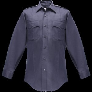 Flying Cross Duro Poplin Long Sleeve Shirt Sewn-In Creases (UPC 082120)