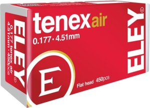 Eley 46130 Tenex Air Pellets .177 4.51mm 8.2 Grains 450-Pack