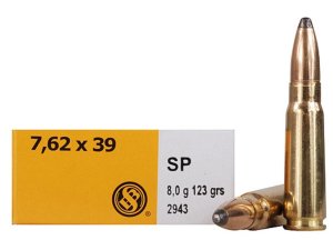 Sellier & Bellot SB76239B 7.62x39mm 124gr Soft Point 20/Box