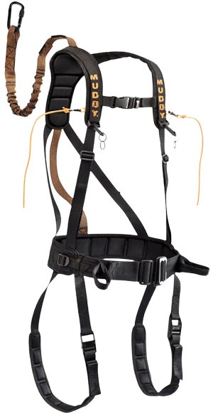 GSM Outdoors MUD-MSH400-XL Safeguard Padded Nylon Harness 230 lb
