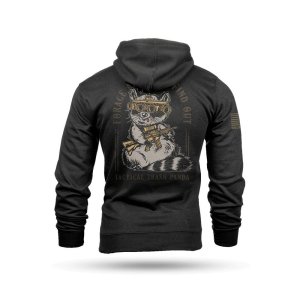 Nine Line Apparel Tactical Trash Panda Hooded Sweatshirt Black 3XL