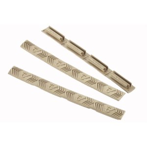 Wilson Combat M-LOK Rail Cover 4-SLOT 3-PACK FDE LOW-Profile