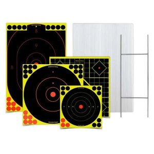 Birchwood Casey 38102 Stand Target Kit 12x18 Black Yellow 4 Targets