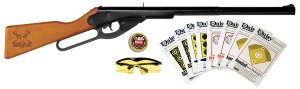 Daisy 994105403 Buck Shooting Kit .177 BB 350fps Stained Hardwood