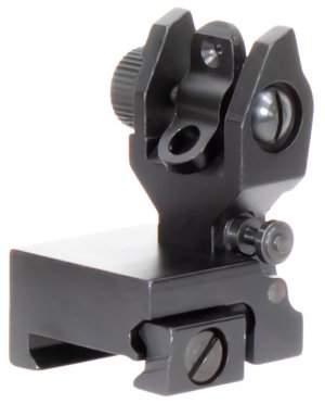 AIM Sports MT201 Low-Profile Rear Flip-Up Sight Black Anodized