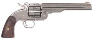 Cimarron Schofield Pats June 20th No.3 Revolver 45LC 7" Nickel Walnut