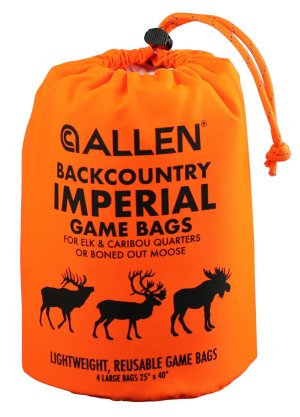 Allen Company BackCountry Imperial Elk Game Bag Set Orange Polyester 4 Bags