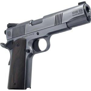 Dickinson LLC DKSN45LB Adam 1911 Lead Full Size 45 ACP 8+1 5" Stainless Barrel, Steel B Serrations Slide, Steel Frame w/Beavertail