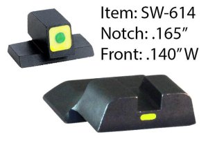 AMERIGLO SW-614 Sight Set for Smith & Wesson M&P